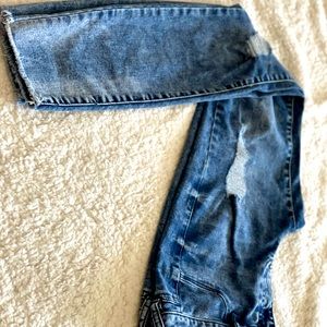 Refuge Stone washed ankle jeans